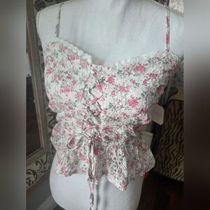 Altar'd State Boho Textured Floral Summer Top brand new with Tags Size meduim